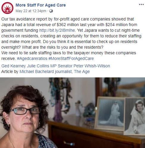 Fairfax and ANMF puts a negative slant on Japara’s new night-time policy for checking on residents post image