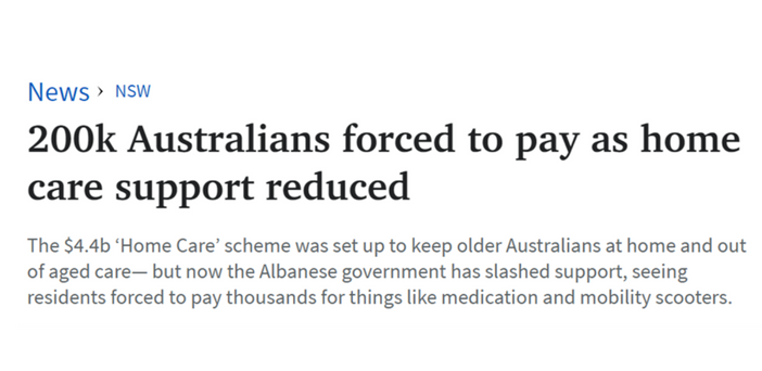 Government denies media reports it has cut home care support post image