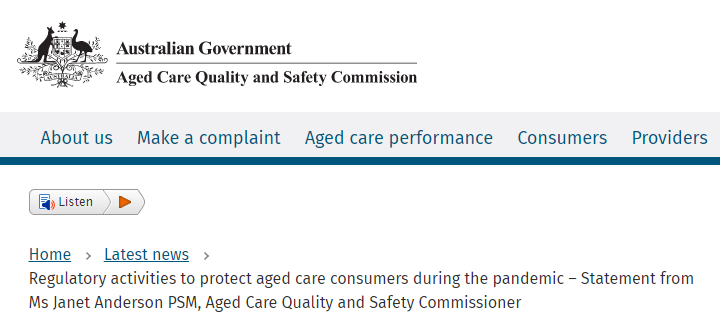 Aged care regulator forced to cut back on-site visits as COVID-19 bites post image