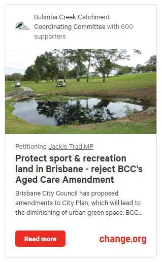 Petition against Brisbane Councils’ aged care/sports field development reforms attracts over 500 signatures post image