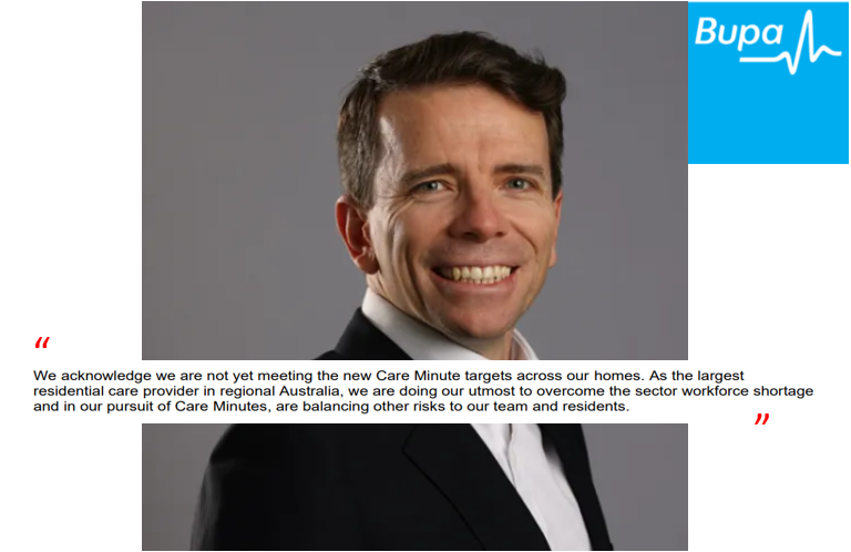 Bupa Managing Director responds to union claims over unmet care minute targets post image