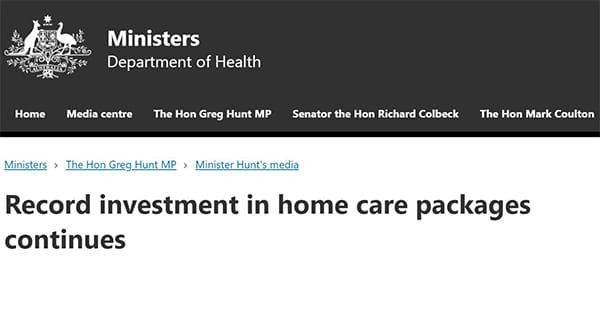 Federal Government to boost aged care funding by $1 billion in MYEFO ahead of Royal Commission Final Report post image
