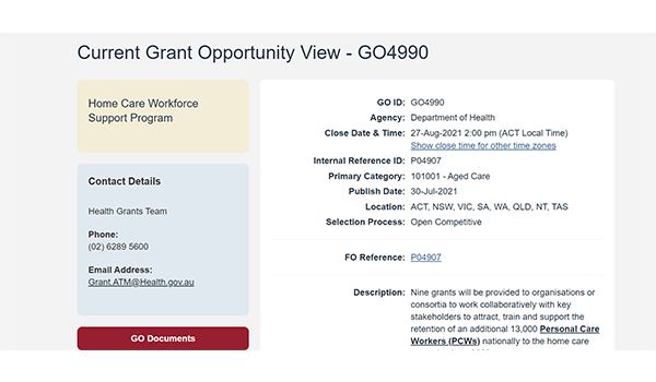 $91M in grants to create 13,000 home care jobs – applications for first round close 27 August post image