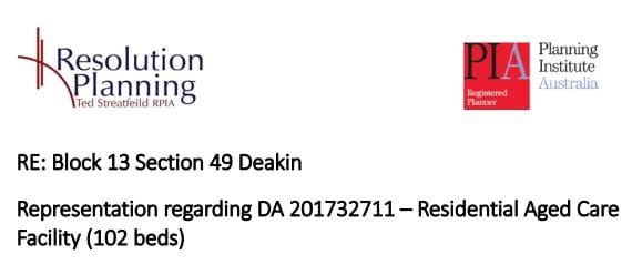 Canberra residents’ association hires consultant to fight aged care facility post image