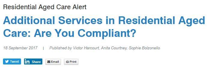 Complaints about aged care capital refurbishment fees on the rise: Russell Kennedy post image