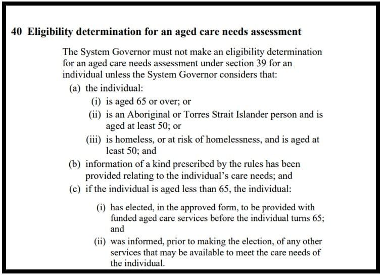 Younger people with disabilities would be assessed for aged care under Exposure Draft of new Aged Care Act post image