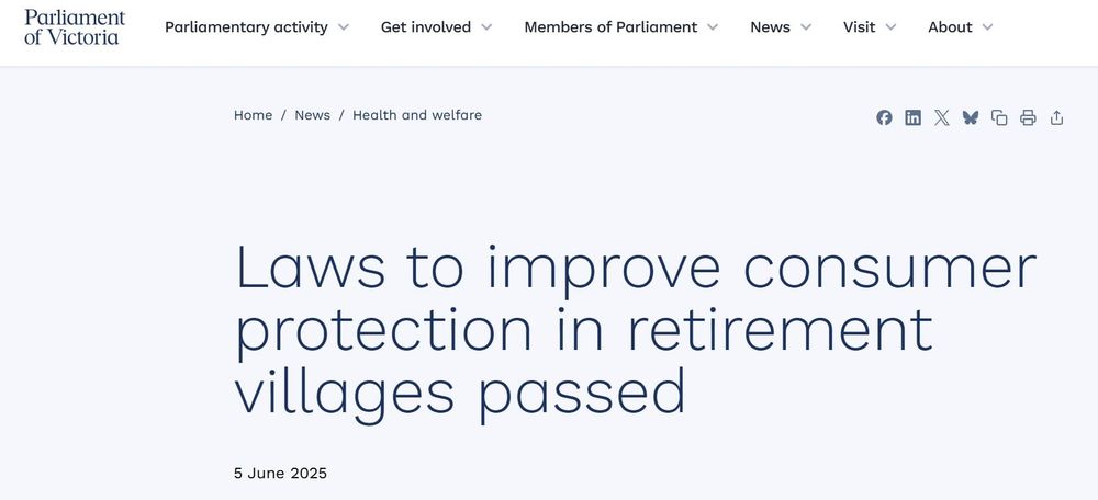 “A mixed bag”: Russell Kennedy and Residents of Retirement Villages Victoria respond to state's new Act post image