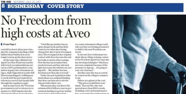 22 July The Age SMH Freedom articles post image