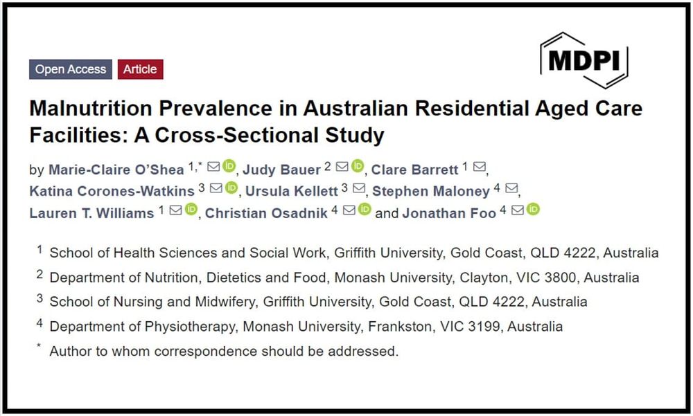40% of aged care residents malnourished study shows post image