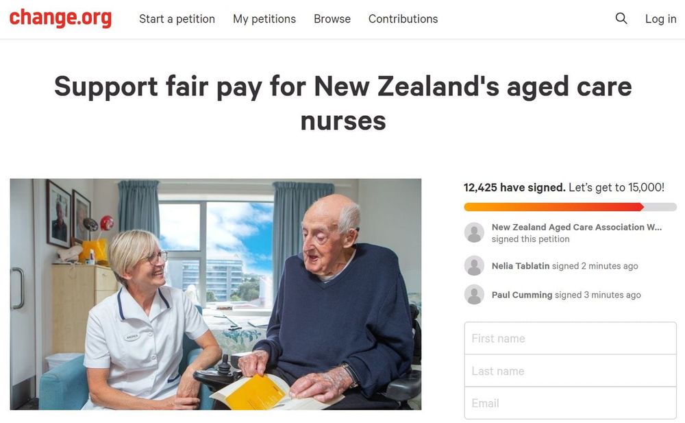 NZ aged care nurses launch campaign for equal pay with public hospitals – price tag $70 million post image