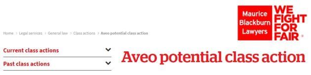Maurice Blackburn advertising for Aveo clients to join a potential class action post image