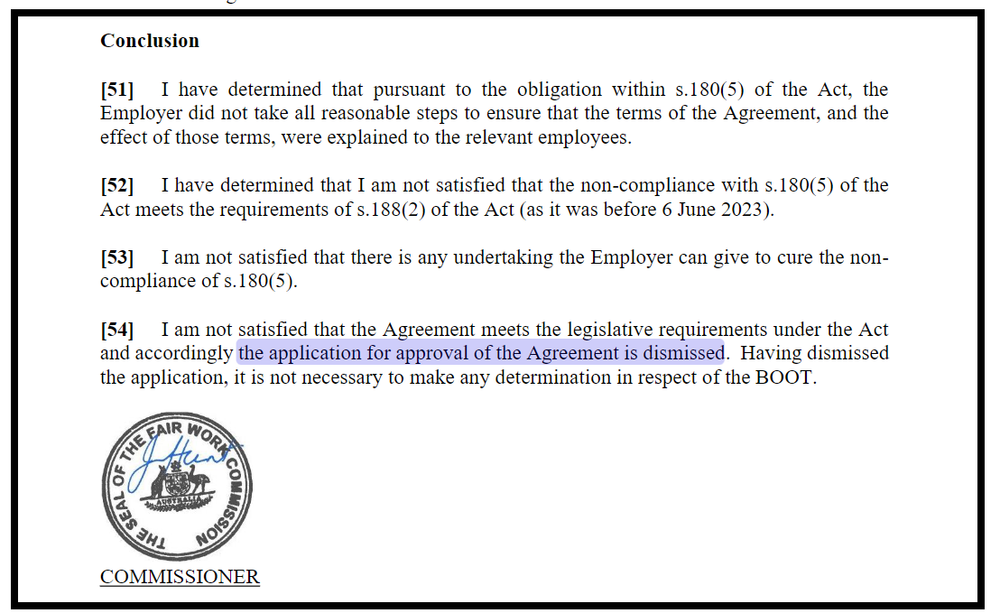 Fair Work Commission rejects Bolton Clarke's pay deal approved by 53% of staff in QLD post image