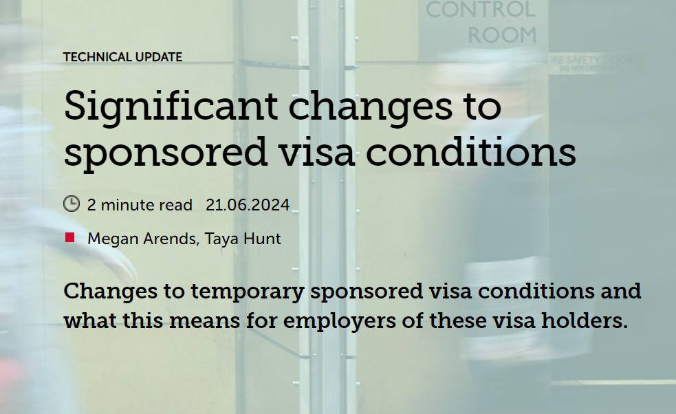 Attention aged care providers: sponsored visa changes for migrant workers to impact sector post image