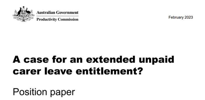 More flexible work, not extending unpaid leave, greater help to carers: Productivity Commission post image