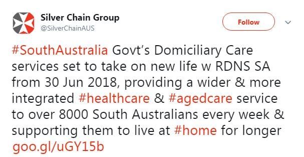 RDNS SA (Silver Chain) secures contract for SA Govt’s home care services – now servicing 8,000 clients post image