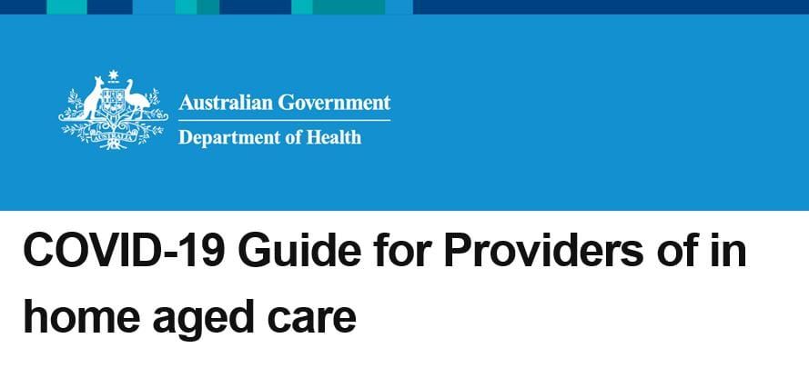 COVID-19 guide for home care and CHSP providers now up on Department of Health’s website post image