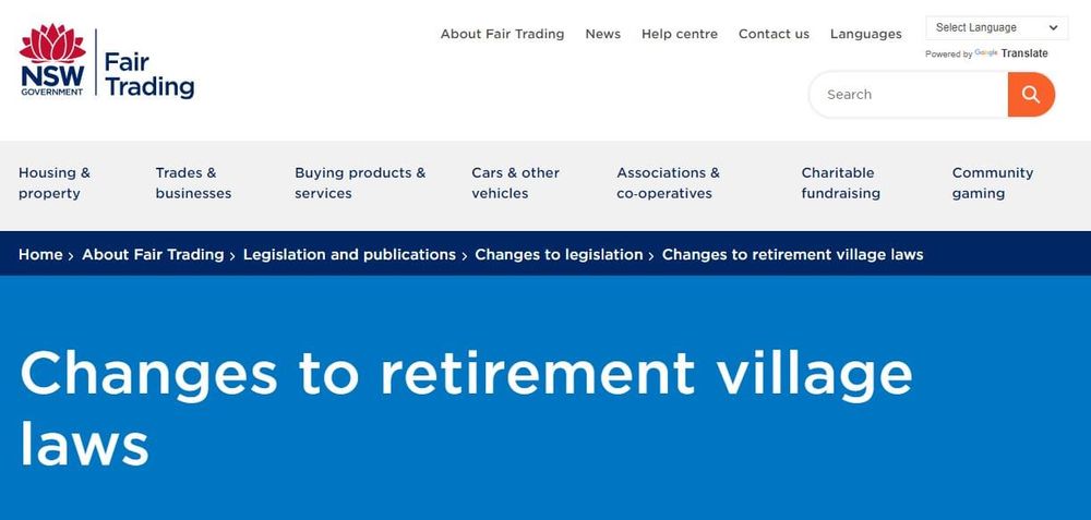 NSW retirement village buybacks now in force – no orders to start until 1 August 2021. Retirement Village Ambassador program to stay on hold post image