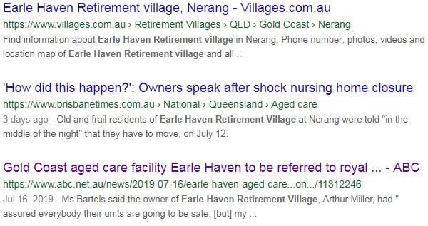 QLD’s Earle Haven Retirement Village update post image