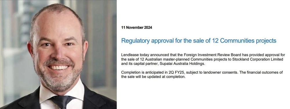 Foreign Investment Review Board clears Stockland’s purchase of Lendlease’s masterplanned communities with nine land lease sites post image