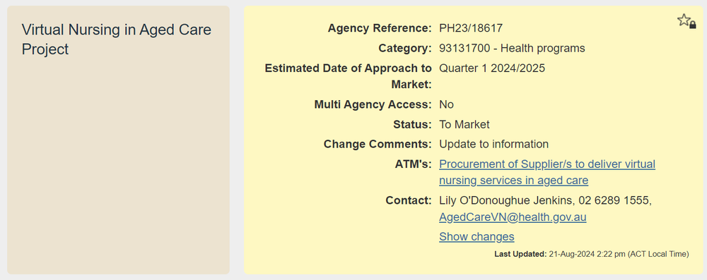 Fed Govt seeks 30 aged care homes to trial virtual nursing post image