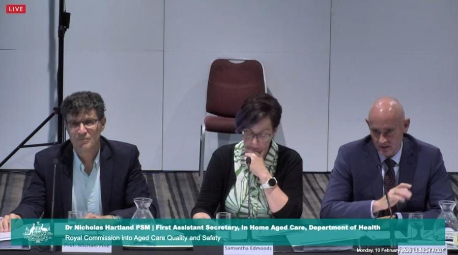 Department of Health representative dismisses Royal Commission’s idea for multiple entry points to access aged care system – but says rapid expansion of home care workforce not “impossible task” post image