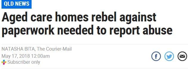 Courier-Mail editor pens lengthy editorial on aged care failures post image