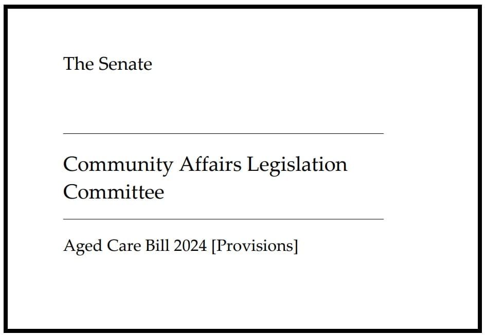 Coalition Senators make 32 recommendations on the Aged Care Bill 2024 post image