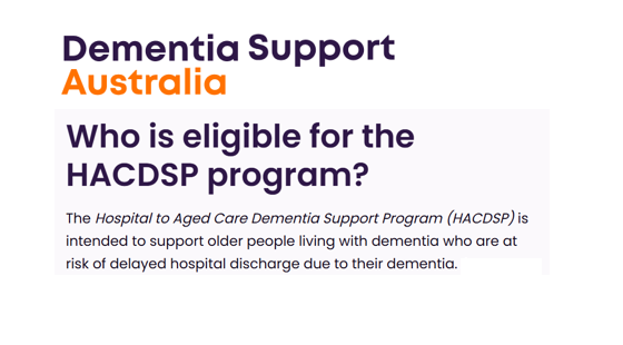 Govt provides $57M to helping people with dementia out of hospitals into aged care post image