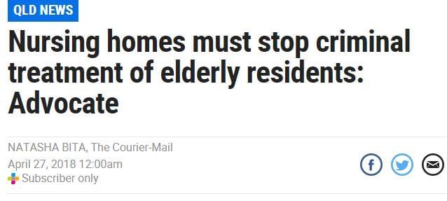 QLD’s Public Advocate warns against “criminal treatment” of aged care residents: The Courier-Mail post image