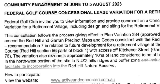 After eight years, Mbark’s proposed retirement village at Federal Golf Club in ACT to finally go before public post image