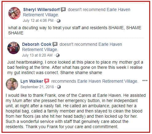 The Earle Haven Retirement Village firecracker – instant new state laws, federal government enquiry, Royal commission and federal police investigation post image