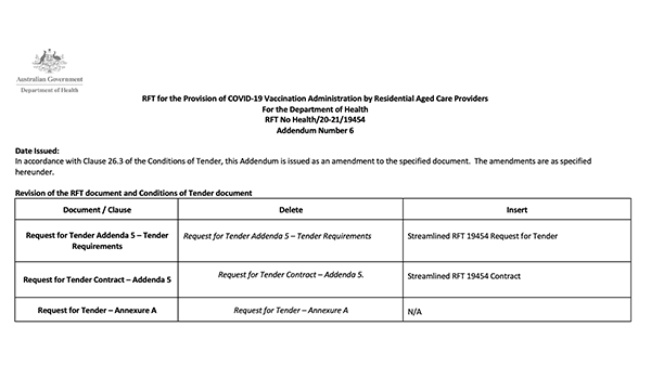 DoH extends and streamlines process for in-house vaccination clinics in aged care facilities from 80 pages to 11 post image