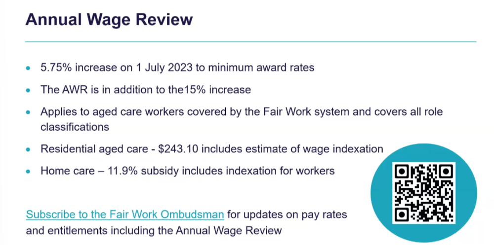 1 July aged care workers wage increase “funding is inadequate” post image