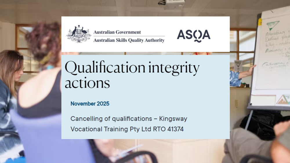 ASQA ramps up crackdown on care training providers post image