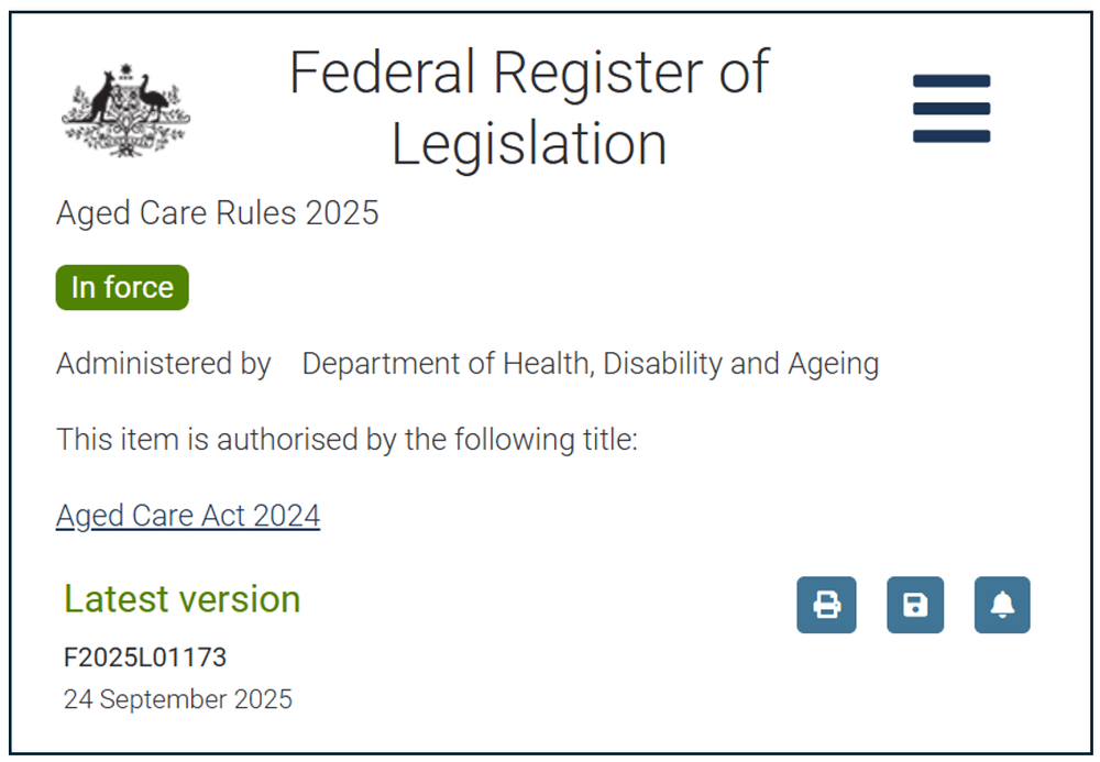 Final Aged Care Rules land – but rollout in 38 days “impossible” post image