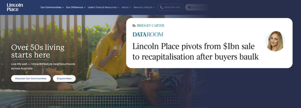 Future of land lease operator Lincoln Place in play post image