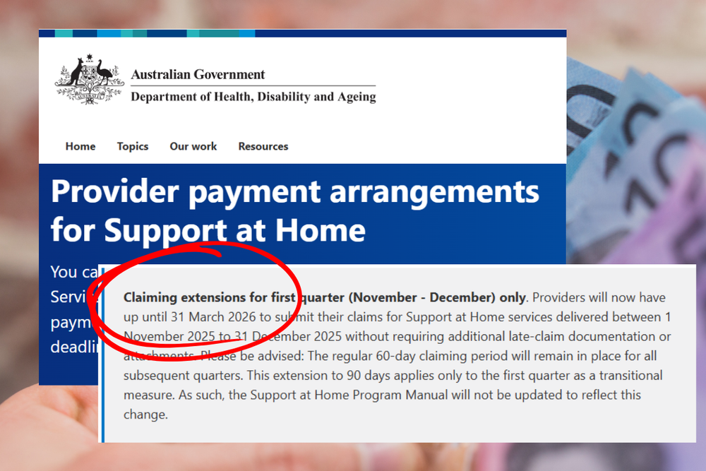 Government extends deadline for first Support at Home claims post image