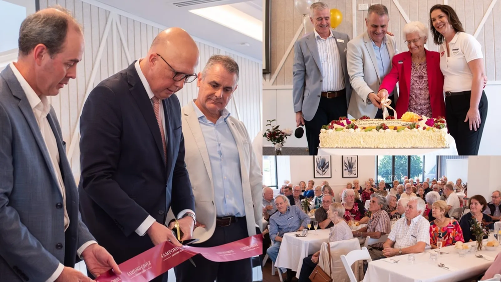 Opposition Leader Peter Dutton opens Reside Communities’ $80M expansion of Samford Grove retirement village post image
