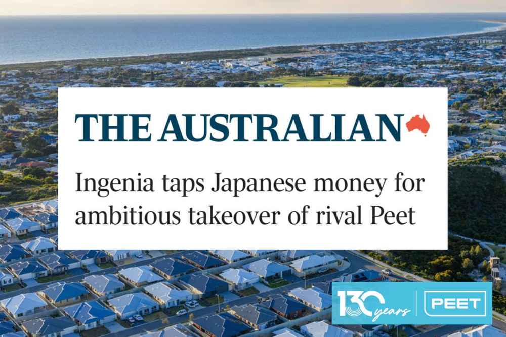 Ingenia reveals why it’s in talks with Peet post image