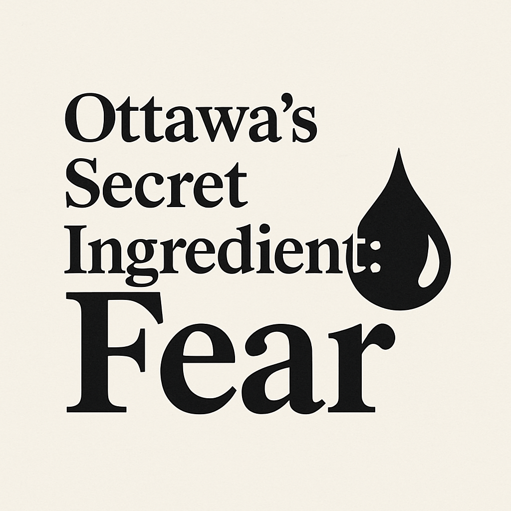 Ottawa’s Secret Ingredient: Fear