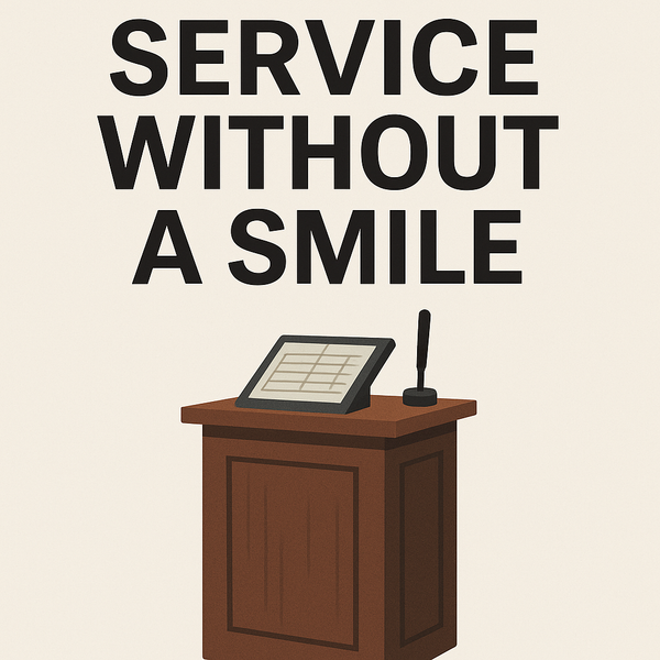 Service Without a Smile