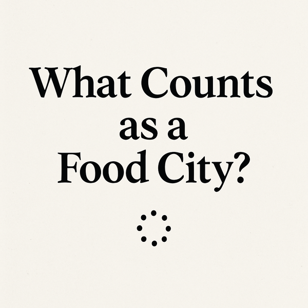 What Counts as a Food City?