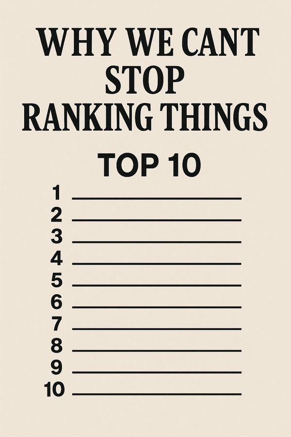 Why We Can’t Stop Ranking Things