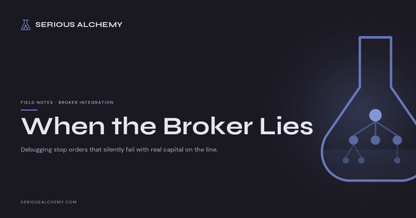 When the Broker Lies: Debugging Stop Orders That Silently Fail