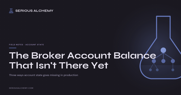 The Broker Account Balance That Isn't There Yet