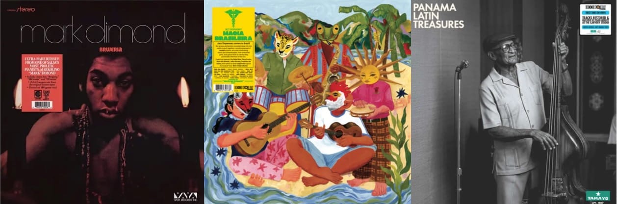 Cover art for Markolino Dimond, Magia Brasileira, and Panama Latin Treasures.