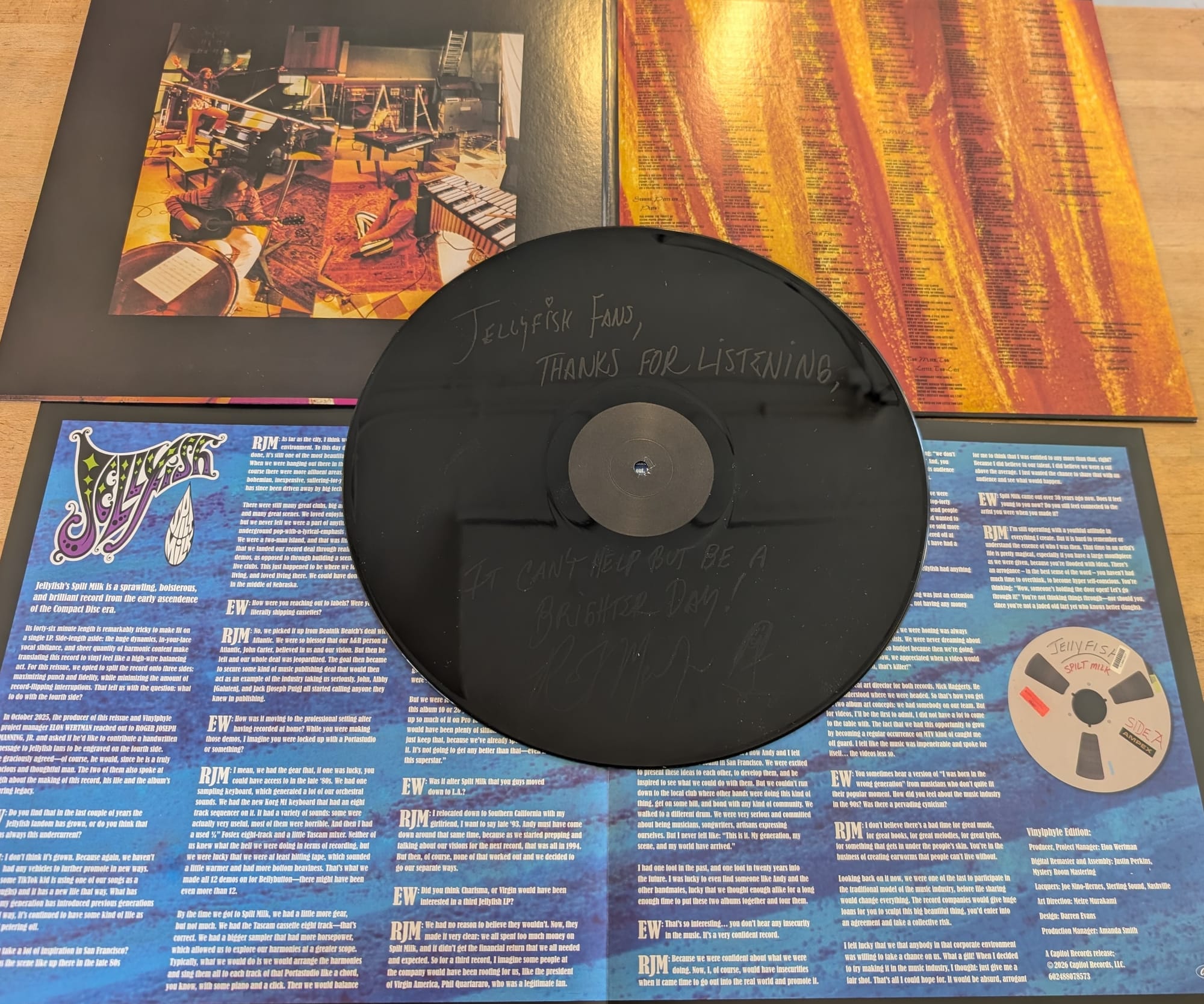 Contents of the new Vinylphyle edition of Spilt Milk.