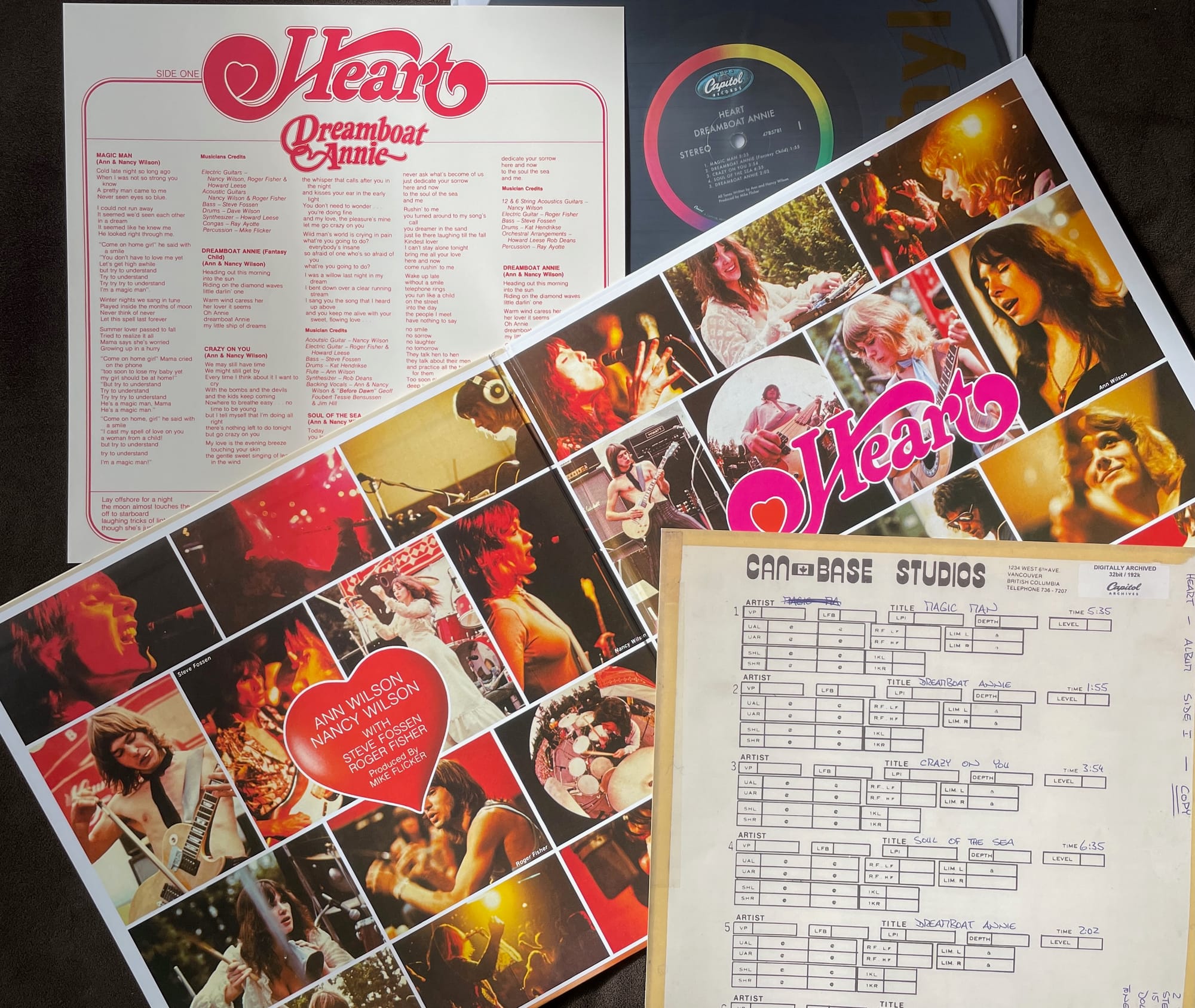 Contents of the Vinylphyle pressing of Dreamboat Annie.