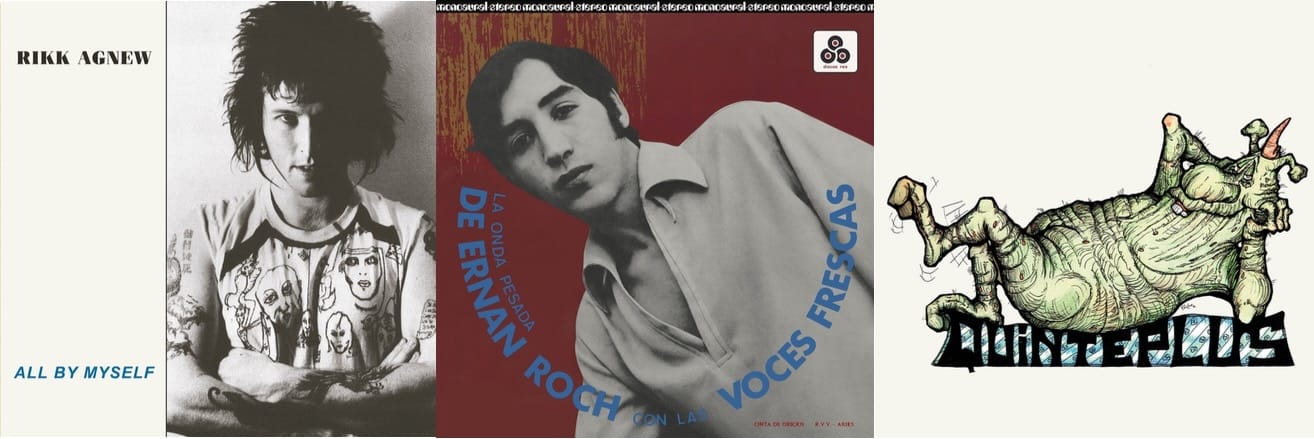 Cover art for Rikk Agnew, Ernan Roch, and Quinteplus.