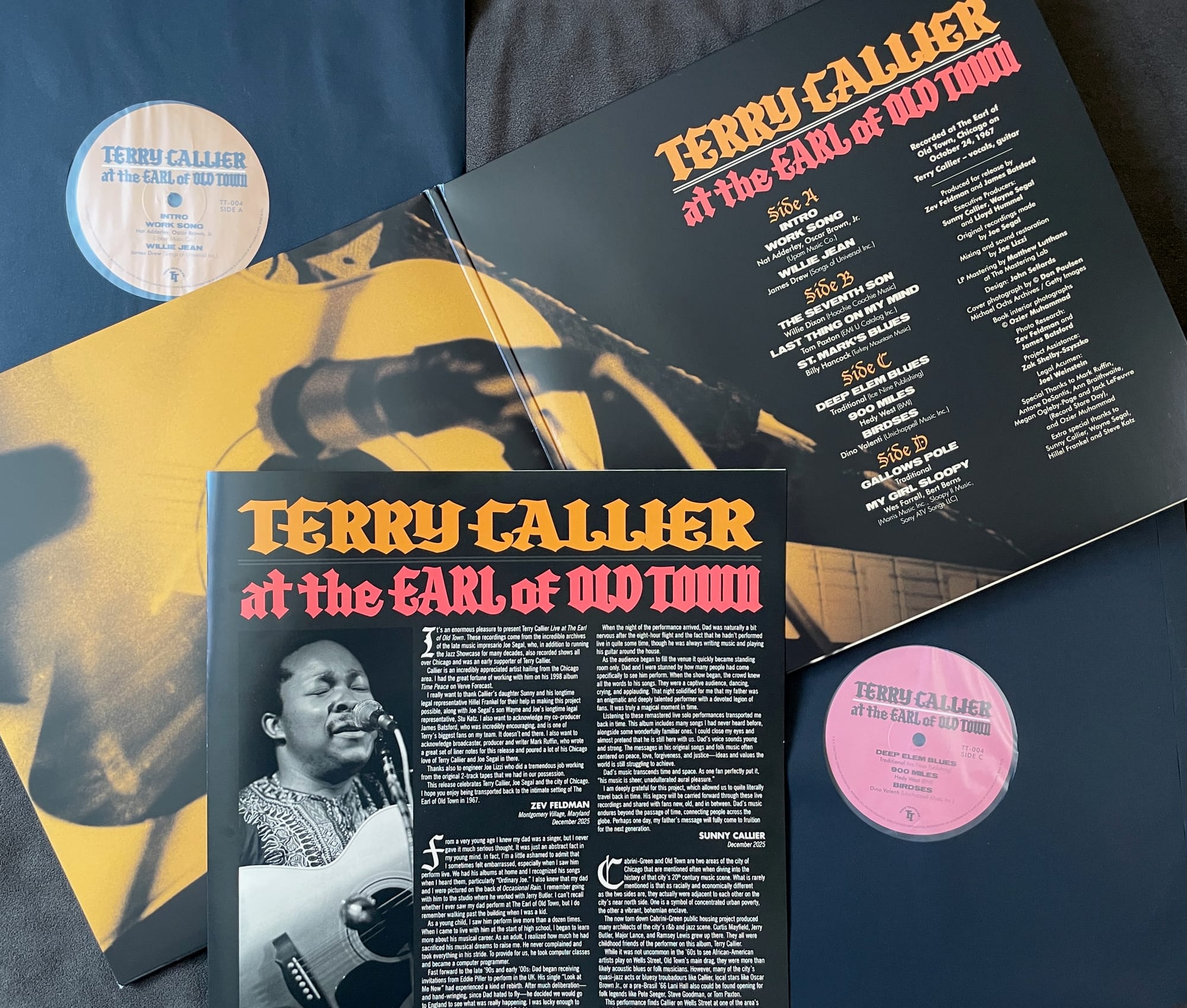Inner gatefold, booklet, and discs for Terry Callier.